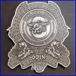 US Navy NON Chief Mess CPO Challenge Coin Seal Team 8 Viking Odin