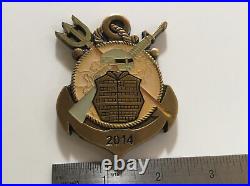 US Navy Naval Forces Afghanistan 2014 Large Challenge Coin