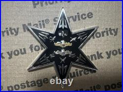 US Navy Naval Special Warfare Mission Support Center Military Challenge Coin