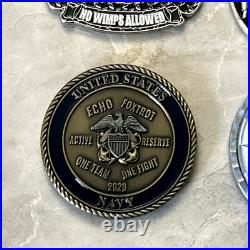 US Navy Original Challenge Coin Collection (4 Coins Total)
