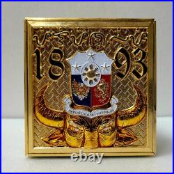 US Navy PILIPINAS Hatbox HB Chief CPO Non Mess Coin