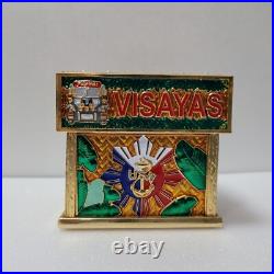 US Navy PILIPINAS Hatbox HB Chief CPO Non Mess Coin
