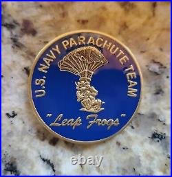 US Navy Parachute Team Leap Frogs Seal Team Navy Seals USN Challenge Coin