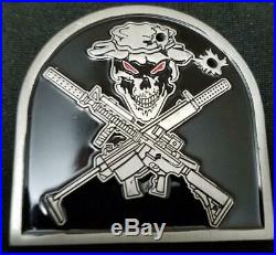 US Navy SEAL Special Warfare Gunners Mate Tombstone shaped Challenge Coin