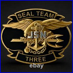 US Navy SEAL Team 3 CPO Chiefs Mess Punisher Bone Frog Challenge Coin