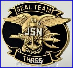 US Navy SEAL Team 3 CPO Chiefs Mess Punisher Bone Frog Challenge Coin