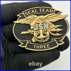 US Navy SEAL Team 3 CPO Chiefs Mess Punisher Bone Frog Challenge Coin