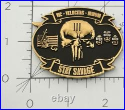 US Navy SEAL Team 3 CPO Chiefs Mess Punisher Bone Frog Challenge Coin