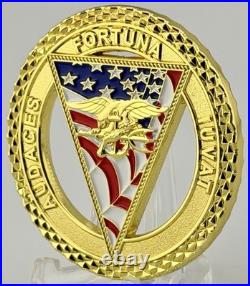 US Navy SEAL Team 7 Challenge Coin ST7 NSW Trident Coronado Cut Out 2.01 Inch