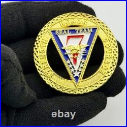 US Navy SEAL Team 7 Challenge Coin ST7 NSW Trident Coronado Cut Out 2.01 Inch