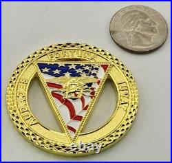 US Navy SEAL Team 7 Challenge Coin ST7 NSW Trident Coronado Cut Out 2.01 Inch