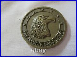 US Navy SEAL Team 7 The Magnificent Seven Bronze Challenge Coin