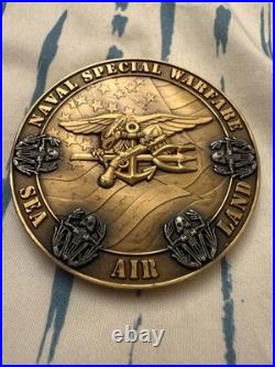 US Navy SEAL Team Five Naval Special Warfare AIR Challenge Coin NSW DEVGRU