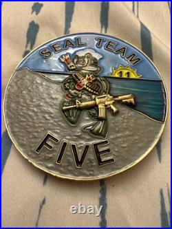 US Navy SEAL Team Five Naval Special Warfare AIR Challenge Coin NSW DEVGRU