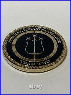 US Navy SEAL Team Two Special Reconnaissance Challenge Coin Team 2 Chiefs Mess