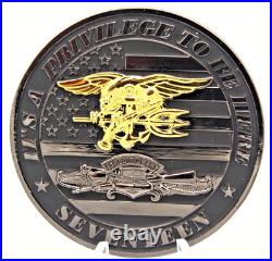 US Navy SEAL Team XVII Privilege To Be Here Challenge Coin 2