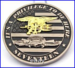 US Navy SEAL Team XVII Privilege To Be Here Challenge Coin 2