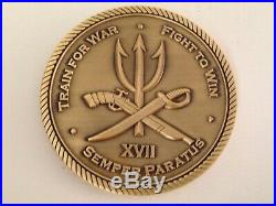 US Navy SEAL Team XVII Seventeen Semper Paratus Challenge Coin