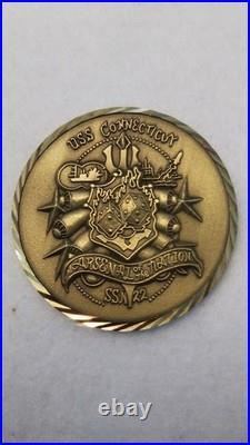 US Navy SSN22 Connecticut Seawolf Class Attack Submarine Challenge Coin