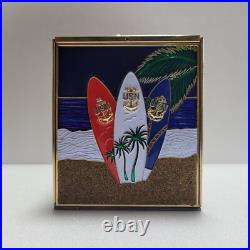 US Navy San Diego Senior Chief Hatbox CPO Mess Coin. Nobody Cares Work Harder