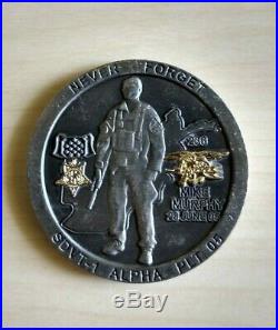 US Navy Seal NSW Michael Mike Murphy SDVT-1 Alpha Platoon Challenge Coin