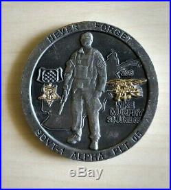 US Navy Seal NSW Michael Mike Murphy SDVT-1 Alpha Platoon Challenge Coin