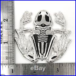 US Navy Seal Polished Silver Bone Frog Challenge Coin / SWCC / Non-CPO / NSW