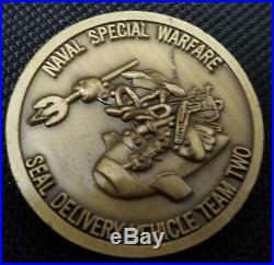 US Navy Seal Seal Delivery Vehicle Team 2 SDVT-2 Challenge Coin