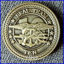 US Navy Seal Team 10 Challenge Coin Naval Special Warfare NSW