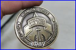 US Navy Seal Team One Voice Operation 14th Honor Ride Gut 2020 Challenge Coin