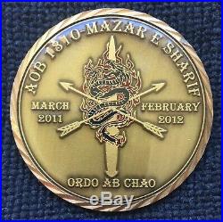 US Navy Seal Team Seventeen OEF AOB 1310 Mazar E-Sharif Challenge Coin