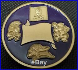 US Navy Seal Team Six DEVGRU Challenge Coin V4 Color on backside Version