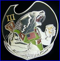 US Navy Seal Team Three 3 Cry Havoc Challenge Coin