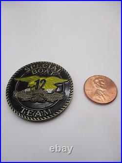 US Navy Special Boat Team SBT-12 1-Troop God Country Fast Boats Challenge Coin
