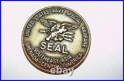 US Navy Special Warfare SEAL UDT Underwater Demolition Team Challenge Coin