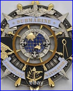 US Navy Submarine Assistant Navigator Challenge Coin