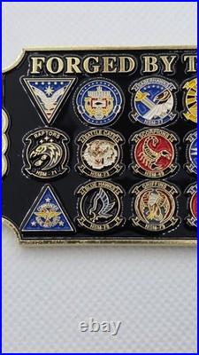 US Navy USN 2019 KHAKI BALL Ticket Challenge Coin FORGED BY THE CREED