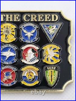 US Navy USN 2019 KHAKI BALL Ticket Challenge Coin FORGED BY THE CREED