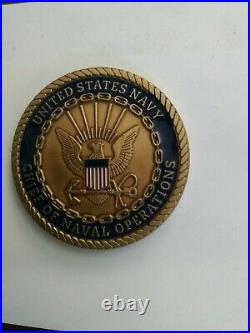 US Navy USN CHIEF OF NAVAL OPERATIONS ADMIRAL JOHN M. RICHARDSON Challenge Coin