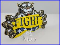 US Navy USN FIGHT DDG 105 Dewey Chiefs Mess CPO Challenge Coin 5.25 Width