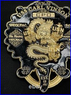 US Navy USS Carl Vinson (CVN-70) 2018 Westpac CPO Challenge Coin RARE