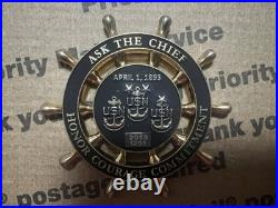 US Navy USS Constitution CPO Heritage Training Military Challenge Coin