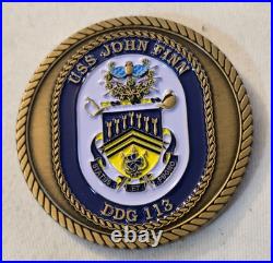 US Navy USS John Finn DDG-113 Commanding Officer CO Challenge Coin