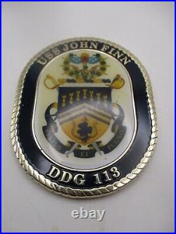 US Navy USS John Finn DDG-113 Medal of Honor CPO Challenge Coin