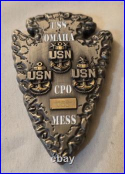 US Navy USS Omaha LCS-12 PLANKOWNER Chief Petty Officer CPO Mess Challenge Coin