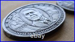 US Navy USS Reagan CVN 73 commissiong Challenge 2 Coin Lot non cpo rare