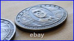 US Navy USS Reagan CVN 73 commissiong Challenge 2 Coin Lot non cpo rare