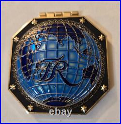 US Navy USS Theodore Roosevelt CVN-71 2017-18 Deployment Hinged Challenge Coin