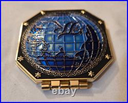US Navy USS Theodore Roosevelt CVN-71 2017-18 Deployment Hinged Challenge Coin