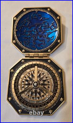 US Navy USS Theodore Roosevelt CVN-71 2017-18 Deployment Hinged Challenge Coin